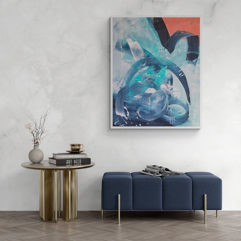 Original Abstract Painting by Delphine Bernard