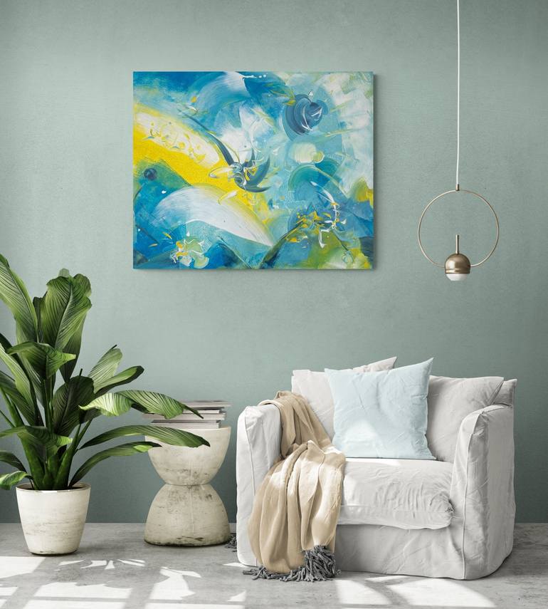 Original Abstract Painting by Delphine Bernard