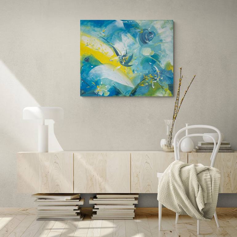 Original Abstract Painting by Delphine Bernard