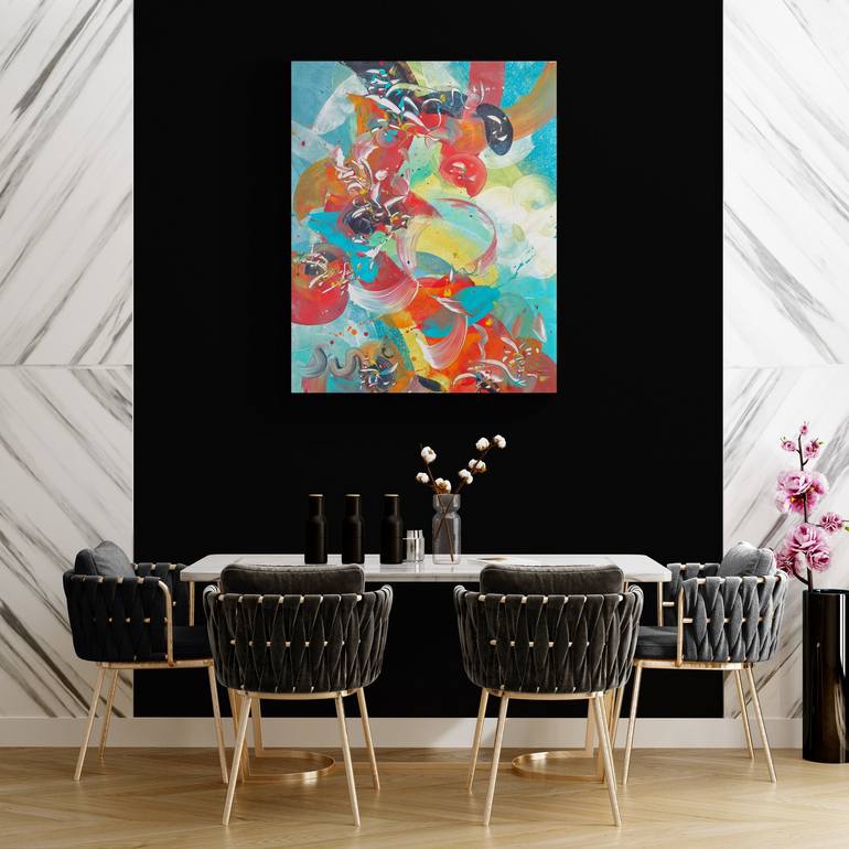 Original Abstract Painting by Delphine Bernard