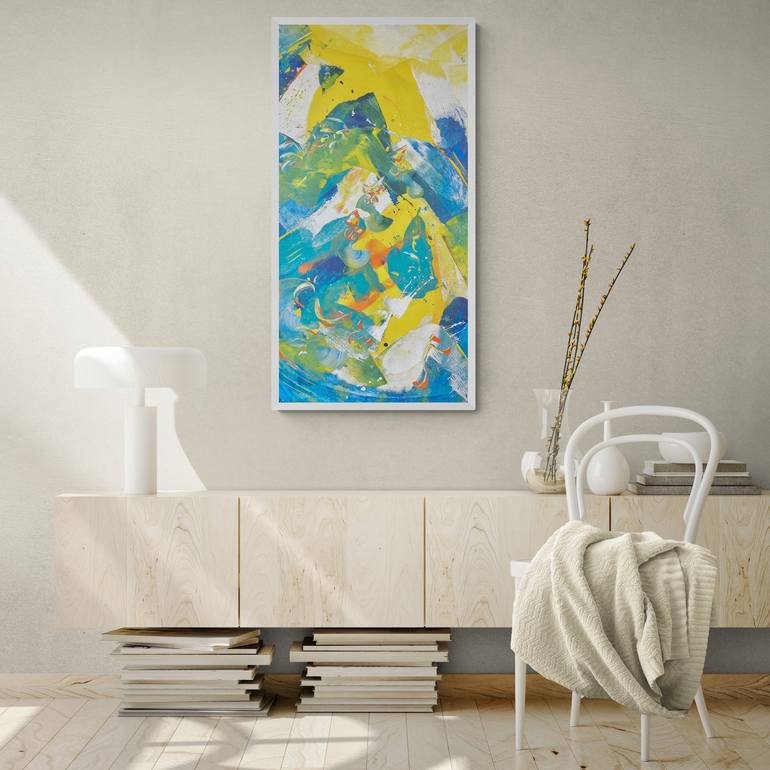 Original Abstract Painting by Delphine Bernard