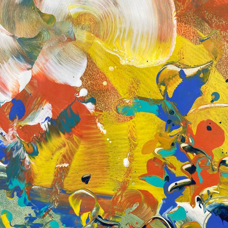 Original Abstract Expressionism Abstract Painting by Delphine Bernard