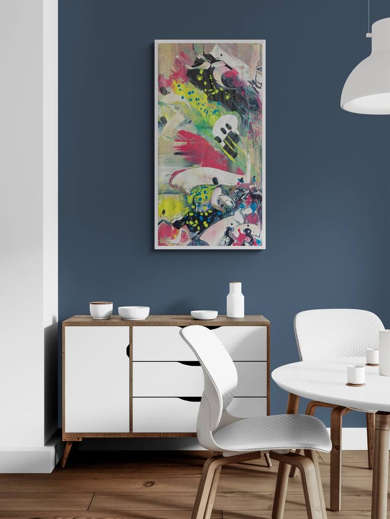 Original Abstract Painting by Delphine Bernard