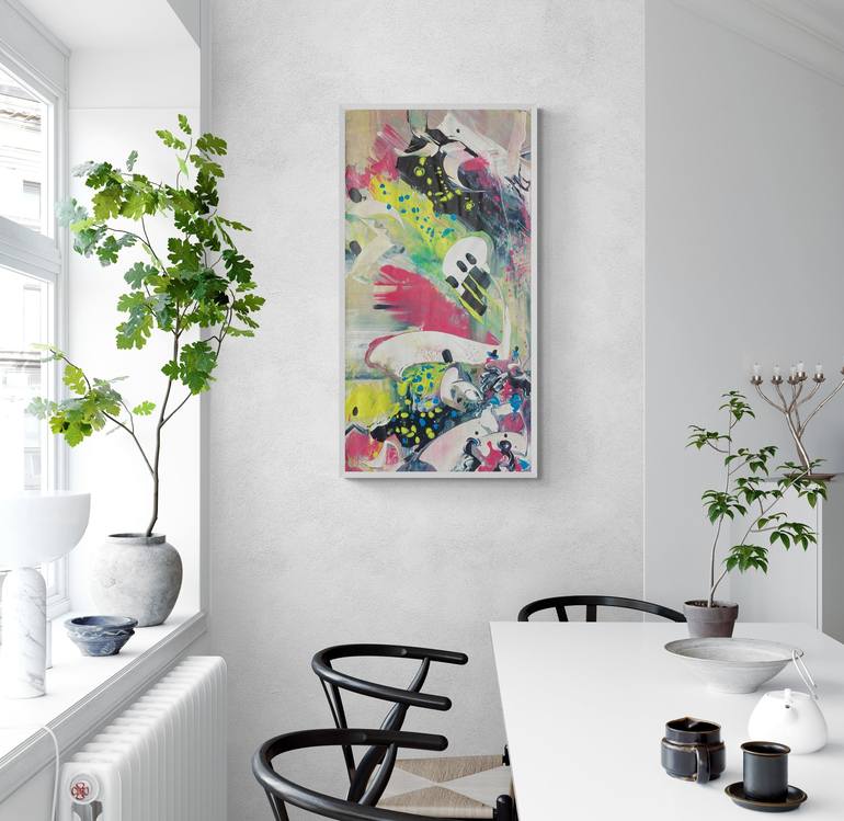 Original Abstract Painting by Delphine Bernard