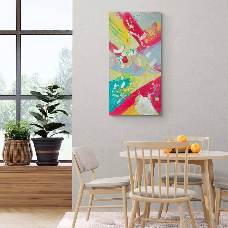 Original Abstract Expressionism Abstract Painting by Delphine Bernard