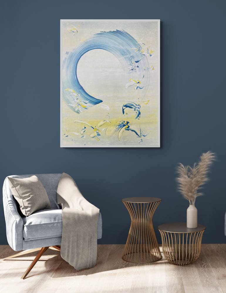 Original Abstract Expressionism Abstract Painting by Delphine Bernard