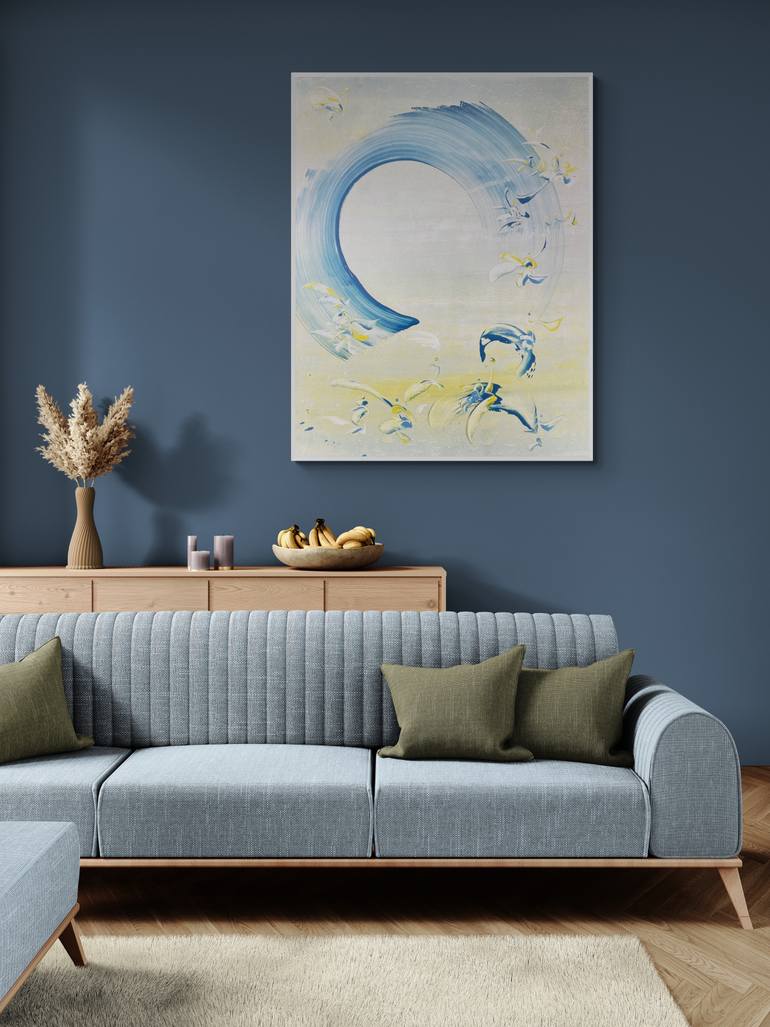 Original Abstract Expressionism Abstract Painting by Delphine Bernard