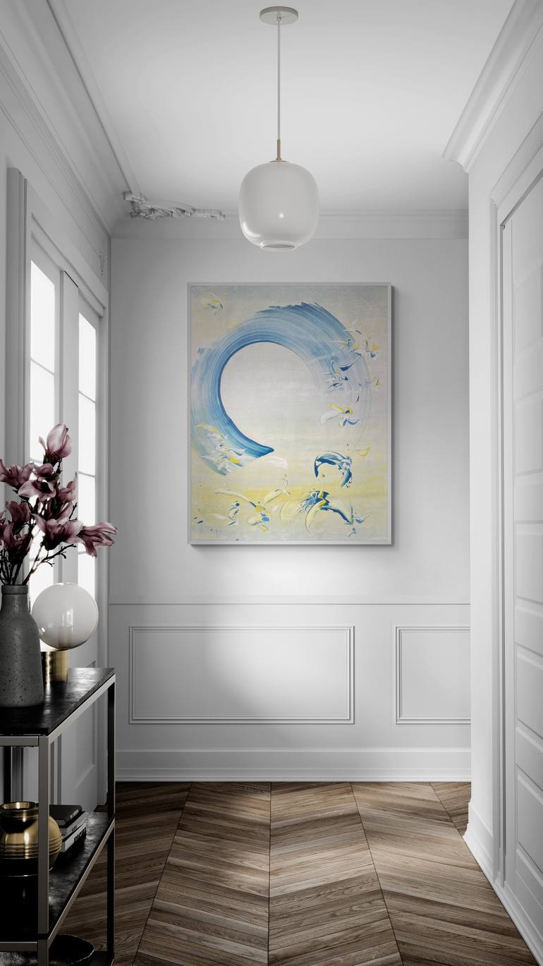 Original Abstract Expressionism Abstract Painting by Delphine Bernard