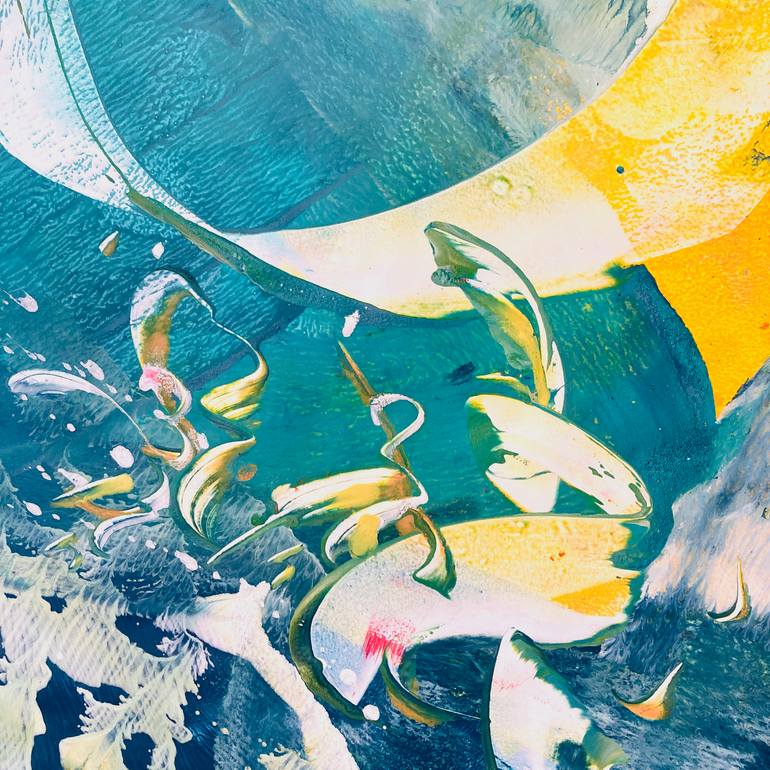 ASCENDING Painting by Delphine Bernard | Saatchi Art