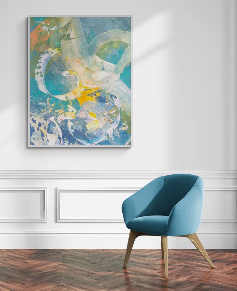 ASCENDING Painting by Delphine Bernard | Saatchi Art