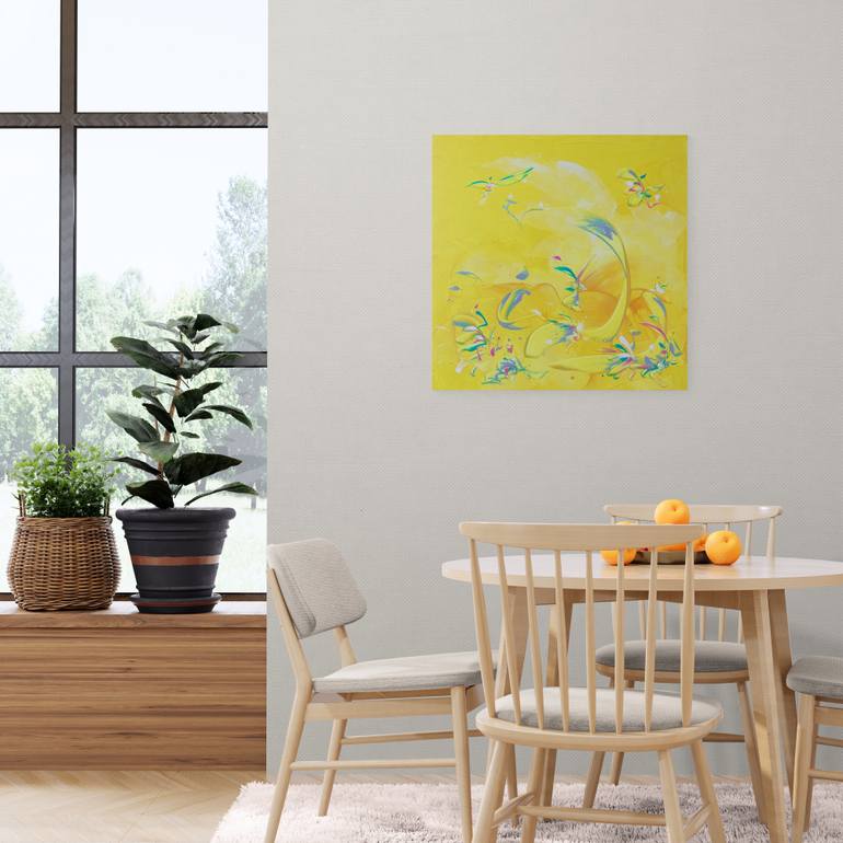 Original Abstract Expressionism Abstract Painting by Delphine Bernard