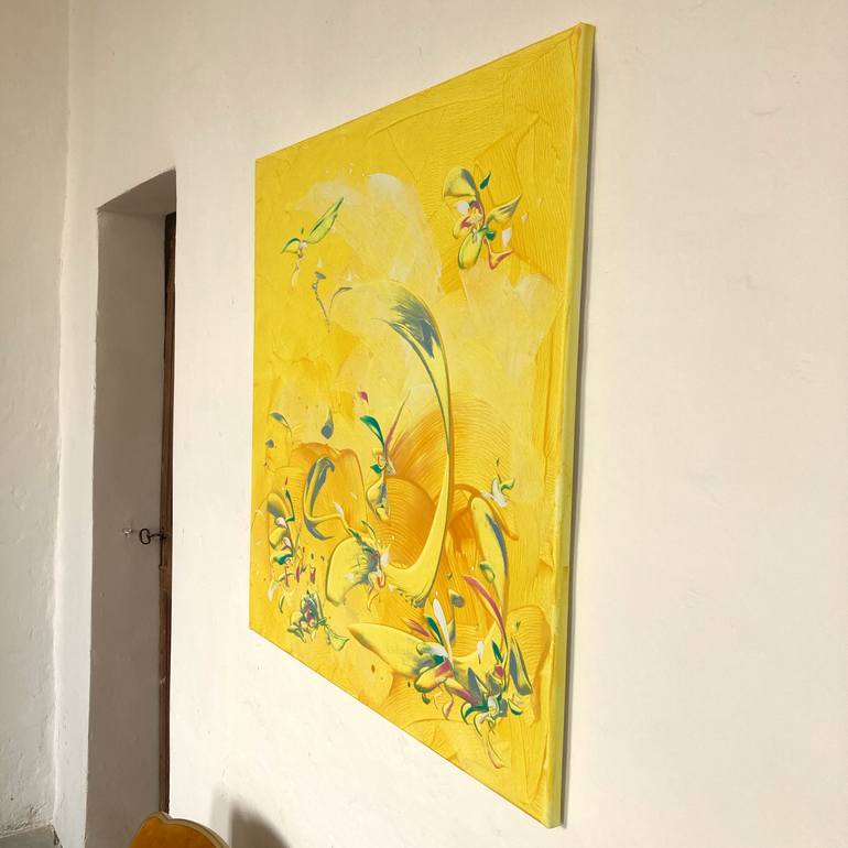 Original Abstract Expressionism Abstract Painting by Delphine Bernard