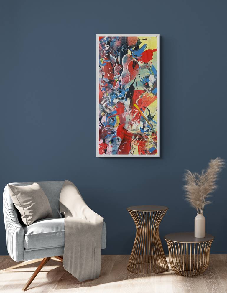 Original Abstract Expressionism Abstract Painting by Delphine Bernard