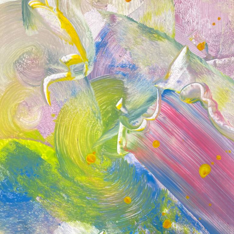 Original Abstract Expressionism Abstract Painting by Delphine Bernard