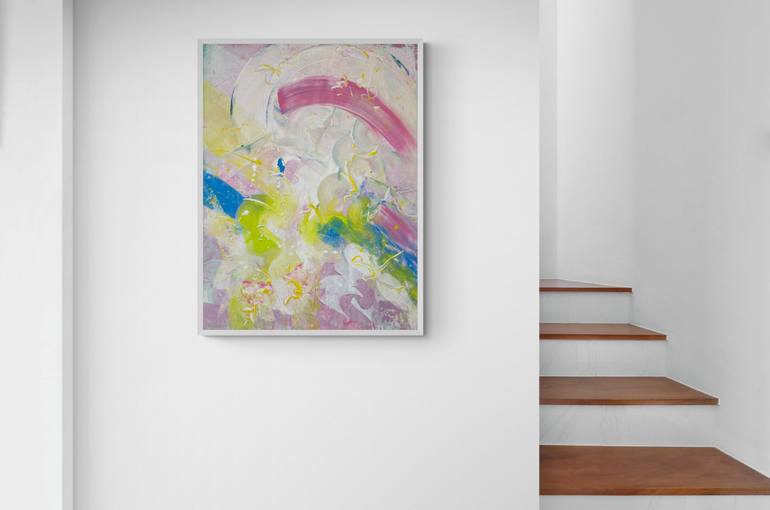 Original Abstract Expressionism Abstract Painting by Delphine Bernard