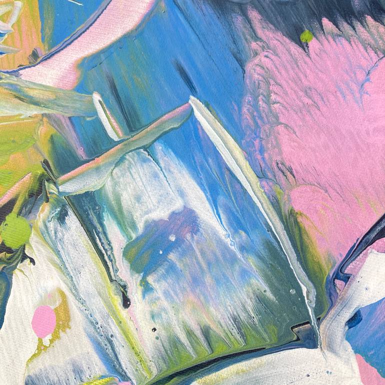 Original Abstract Expressionism Abstract Painting by Delphine Bernard