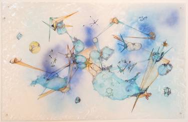 Original Abstract Outer Space Drawings by Cathy Breslaw