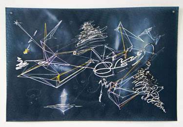 Original Outer Space Drawings by Cathy Breslaw