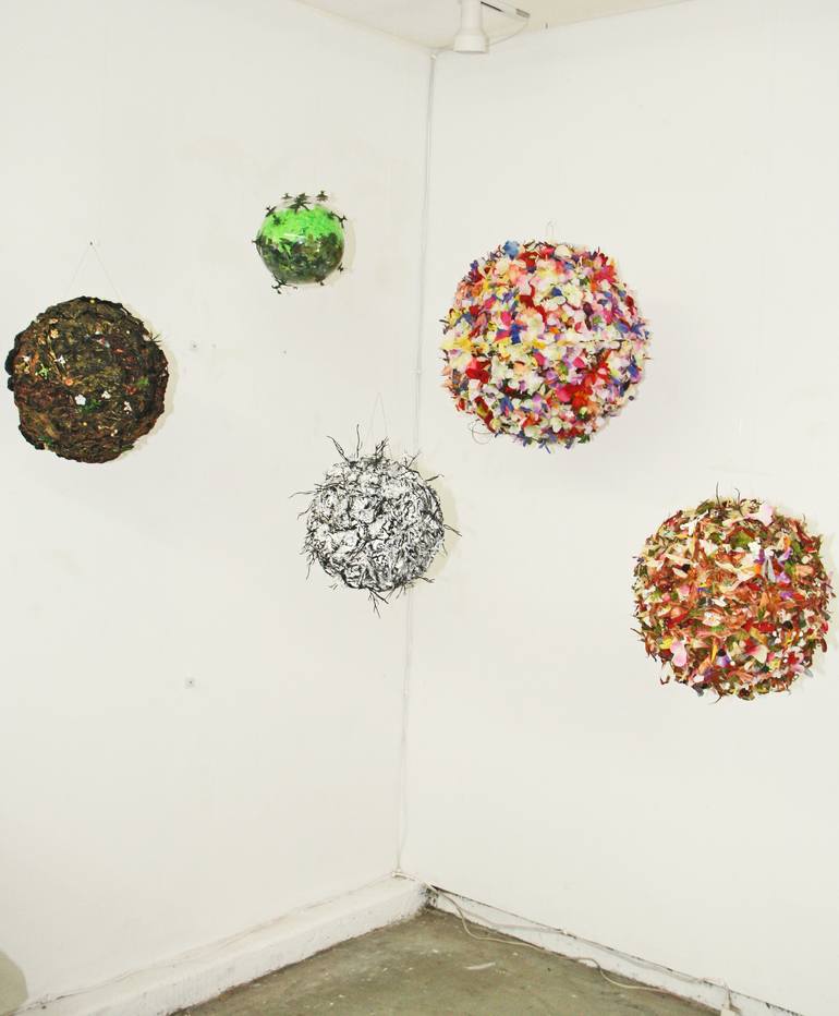 Original Expressionism Abstract Installation by Cathy Breslaw