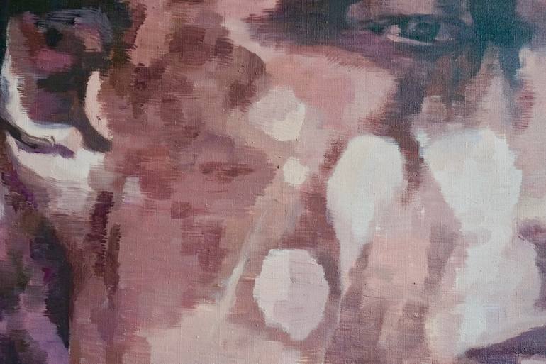 Original Expressionism People Painting by Marek Hospodarsky