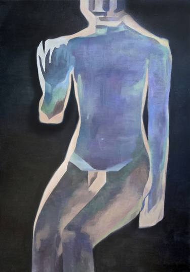 Original Expressionism Nude Paintings by Marek Hospodarsky