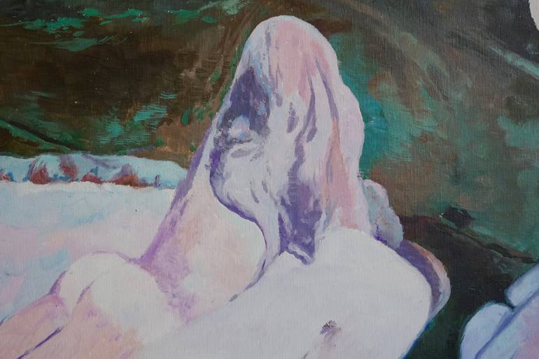 Original Figurative Erotic Painting by Marek Hospodarsky