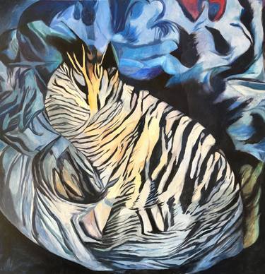 Original Abstract Expressionism Animal Paintings by Marek Hospodarsky