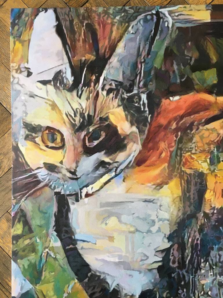 Original Expressionism Animal Painting by Marek Hospodarsky