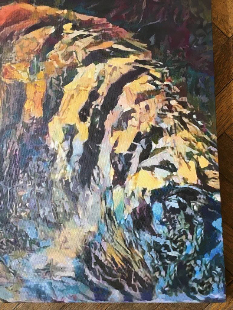 Original Expressionism Animal Painting by Marek Hospodarsky