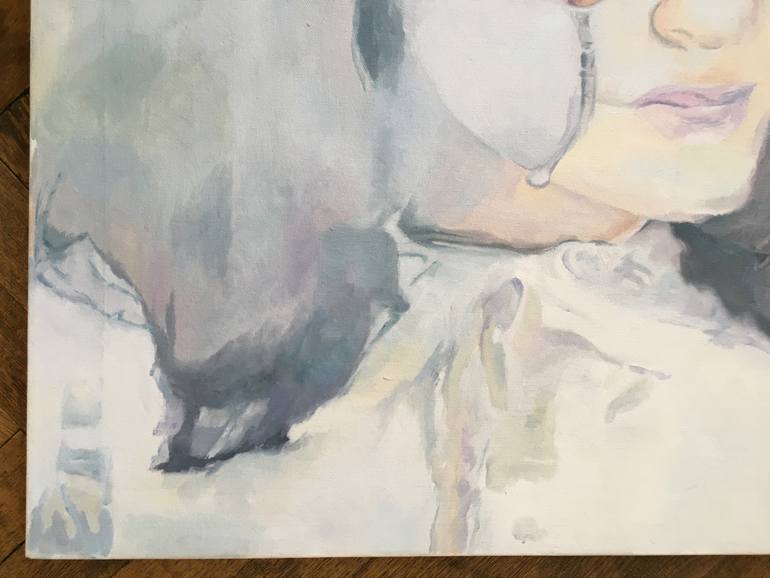 Original Modernism People Painting by Marek Hospodarsky