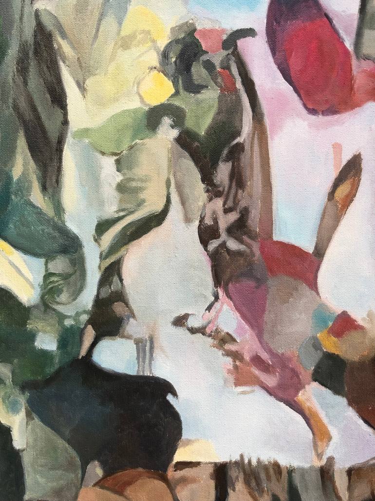 Original Art Deco Abstract Painting by Marek Hospodarsky