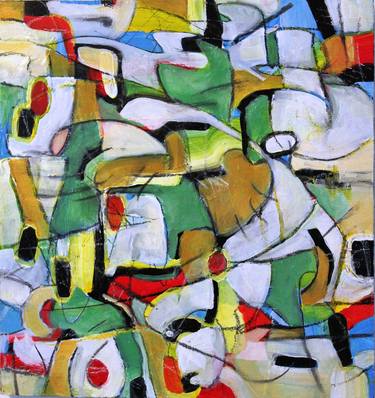 Original Abstract Expressionism Abstract Paintings by Abel Ortiz