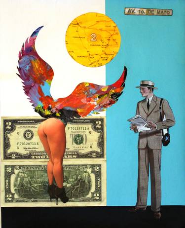 Print of Pop Art Erotic Collage by Abel Ortiz