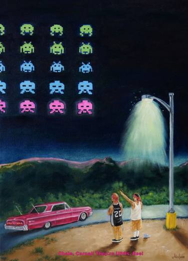Print of Figurative Car Paintings by Abel Ortiz