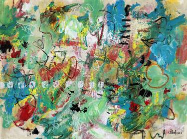 Original Abstract Expressionism Abstract Paintings by Abel Ortiz