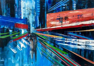 Original Modern Cities Paintings by Paulina Taranek