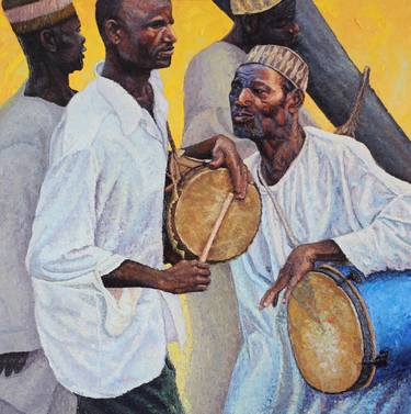 Original Impressionism Culture Paintings by Imhonigie Imoesi