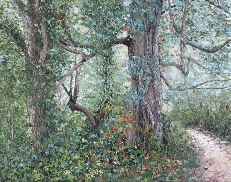 Original Landscape Painting by Imhonigie Imoesi | Impressionism Art on Canvas | The Way of Light