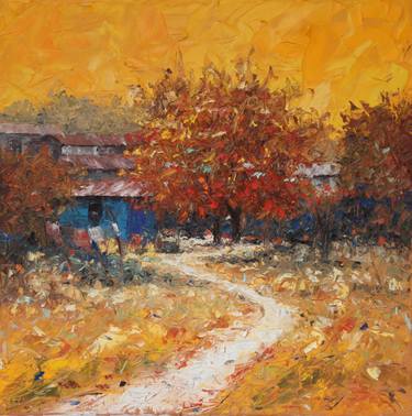 Original Impressionism Landscape Paintings by Imhonigie Imoesi