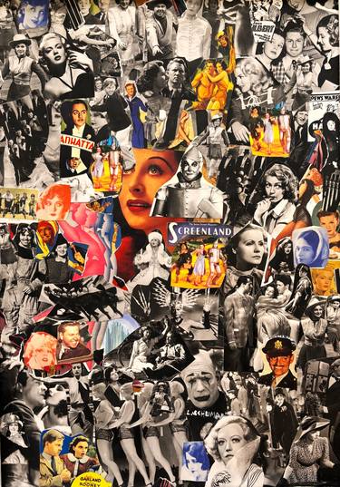 Original Pop Art Cinema Collage by Carl Schumann