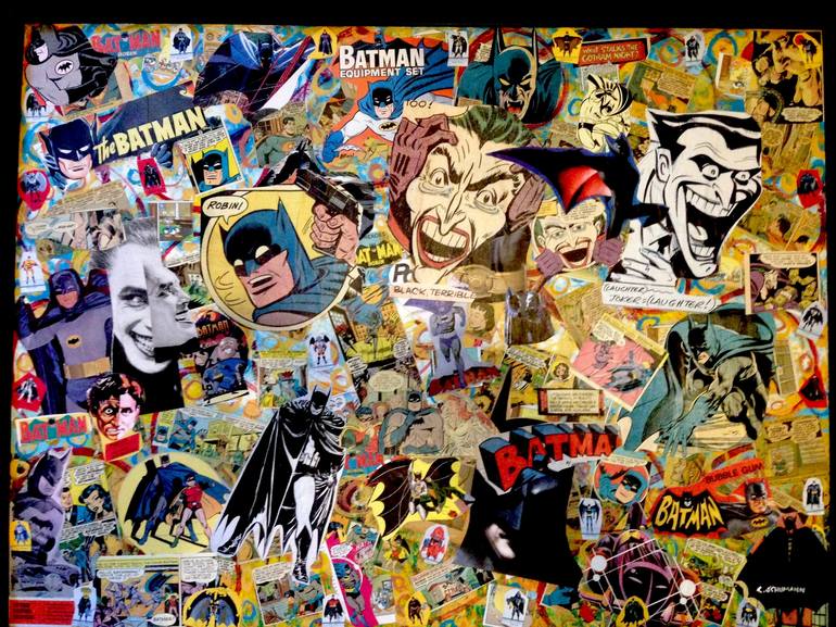 The Batman Collage by Carl Schumann | Saatchi Art