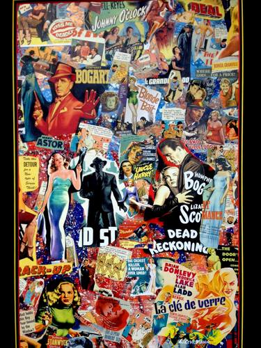 Original Expressionism Cinema Collage by Carl Schumann