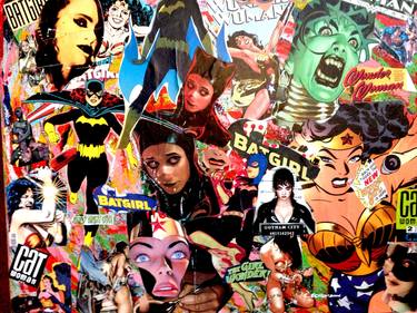 Original Pop Art Celebrity Collage by Carl Schumann