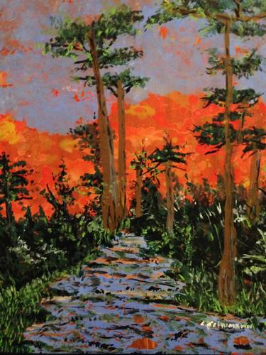 Original Impressionism Landscape Paintings by Carl Schumann