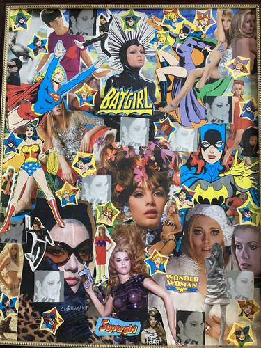 Original Pop Art Celebrity Collage by Carl Schumann