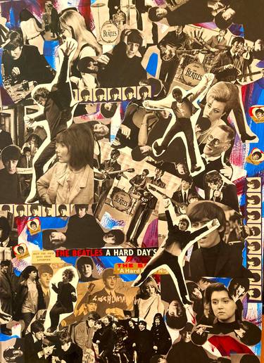 Original Pop Art Celebrity Collage by Carl Schumann