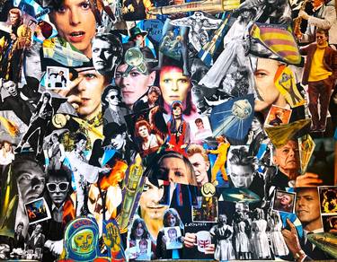 Original Pop Art Celebrity Collage by Carl Schumann