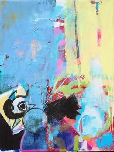 Original Abstract Expressionism Abstract Paintings by Lara Granqvist