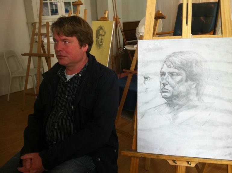 Original Figurative People Drawing by Giovanni Scifo