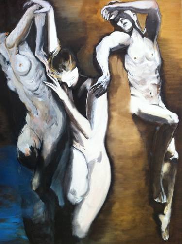 Original Expressionism Nude Paintings by Giovanni Scifo